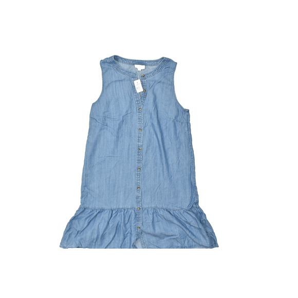 NEW LOFT Outlet Women's Chambray Lyocell A-Line Dress Regular Size M - Picture 1 of 8